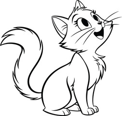vector illustration of a cat