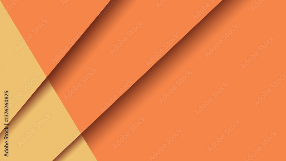 Poster a bold brown papercut background with smooth layered lines. perfect for branding, web, social media,