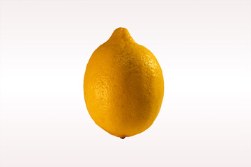 Yellow Lemon Isolated on White Background