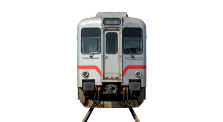 Isolated Front View of Train