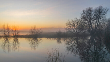 nice sunrise over the river