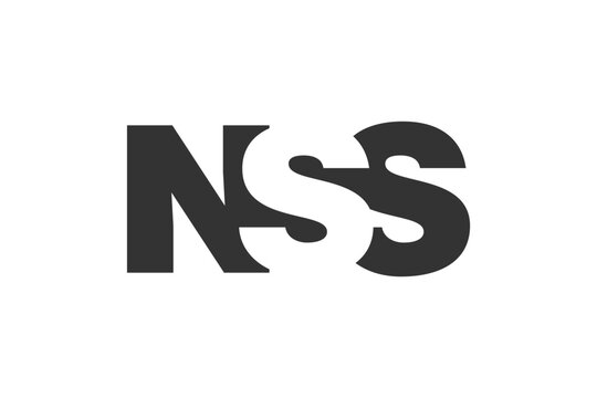 NSS logo design. Initial letter N S S bold font style for tech startups, consulting, corporate branding. Creative company name, headlines typography identity, trendy logotype.
