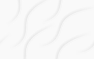 Obraz premium Soft white subtle waves elegant 3d background texture gray light shadow