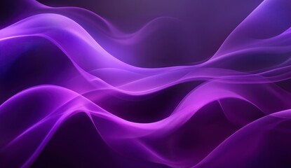 Obraz premium Abstract Purple Waves Background - Smooth Flowing Lines Design Element