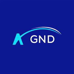 GND creative minimalist letter logo.