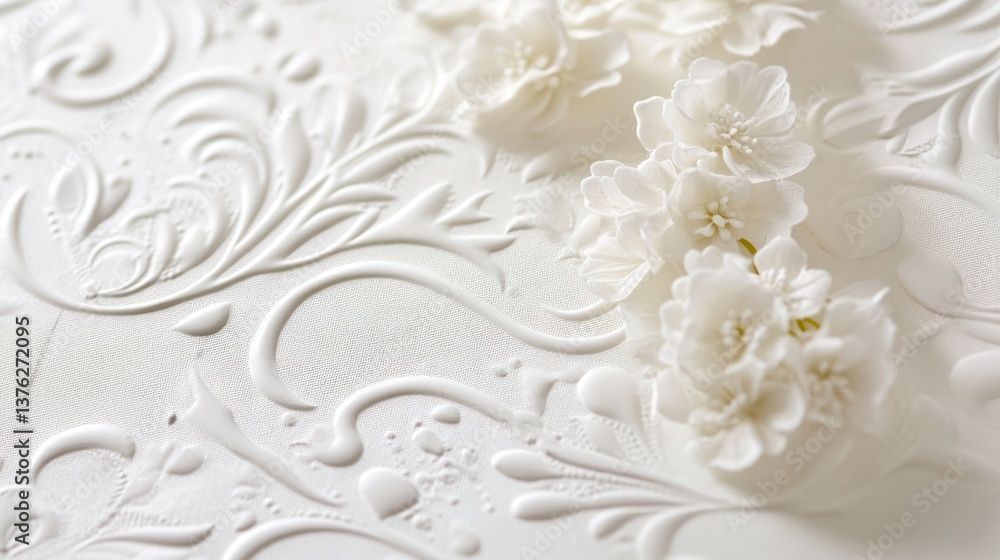 Poster a three-dimensional white textured backdrop that brings depth and sophistication to a retro-themed w
