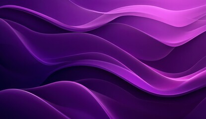 Abstract Wavy Purple Layers Background with Light Effects Presentation Template