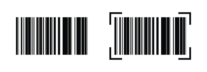 Set of barcode vector icon, bar code icon, barcode vector icon, bar code for web design