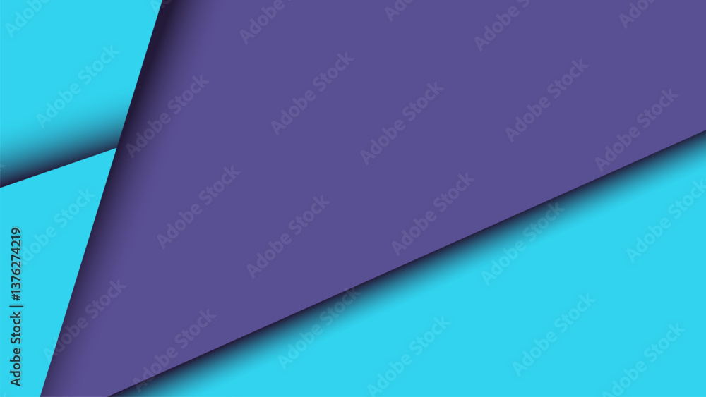 Poster a bold purple and cyan papercut background with smooth layered lines. perfect for branding, web, soc