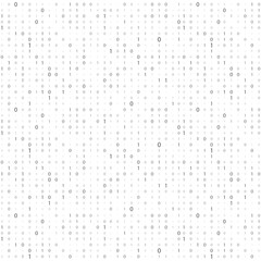Numbers on the screen. Binary code stream. Computer matrix. Background of numbers on the screen.