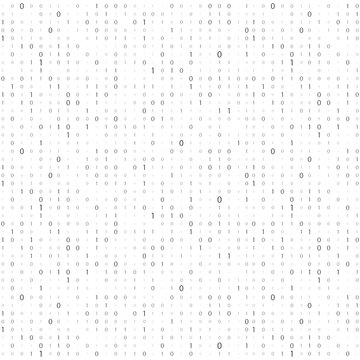 Numbers on the screen. Binary code stream. Computer matrix. Background of numbers on the screen.