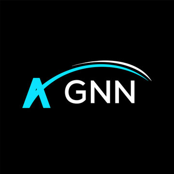 GNN  creative minimalist letter logo.