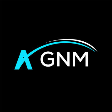 GNM creative minimalist letter logo.