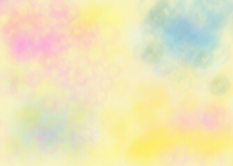 Pattern, pastel gradient background with a dreamy, airy feel in yellow, pink, and blue hues. Easter, Wedding invitations, baby shower designs, greeting cards, delicate branding, banner