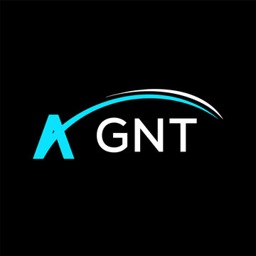 GNT creative minimalist letter logo.