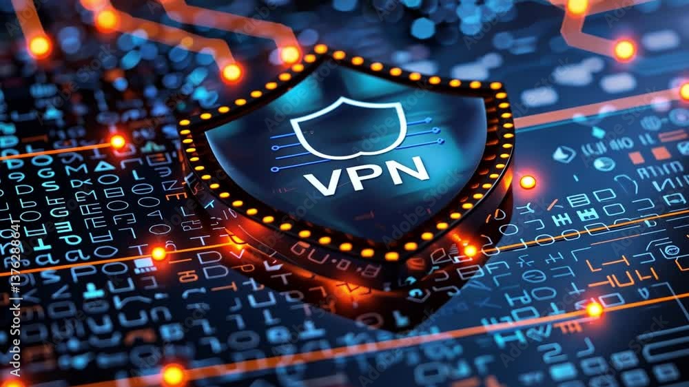 Poster secure your online activities with advanced encryption and reliable virtual protection services