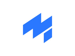 minimal m letter logo - m logo