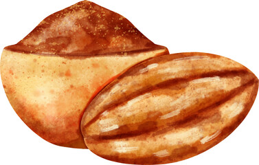 watercolor cocoa powder