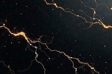 Sleek and modern black marble stone pattern for contemporary interior design concepts, wallpaper, stylish