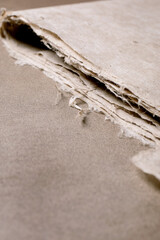 Textured Handmade Paper Edge Closeup