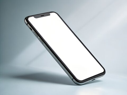 3d mobile phone mokup with white background.
