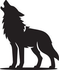 wolf silhouette vector