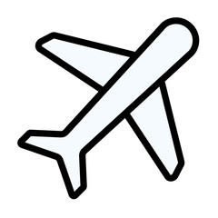 airplane icon vector illustration. Air transportation vector illustrations.
