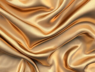Obraz premium Luxurious Golden Silk Fabric Drap Textile Workshop Close-up Elegant Environment Detailed Viewpoint High-Quality Concept