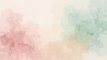 Fototapeta premium Ethereal Wash: Antique Watercolor Dreamscape