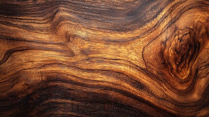 Fototapeta premium A wooden surface with a grainy texture and a dark brown color