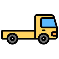 Truck vector illustration. Transportation vector illustrations.