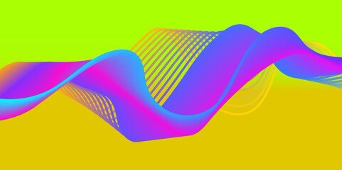 Abstract wavy background for banner, flyer, book cover, poster. Dynamic effect. Vector illustration. Design template.