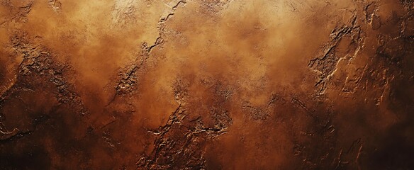 Copper Abstract Background Rich Texture with Detailed Crack Patterns and Warm Tones