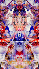 Fototapeta premium Abstract art background . Hand painting artwork on canvas .