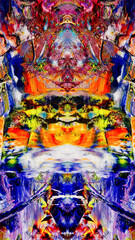Fototapeta premium Abstract art background . Hand painting artwork on canvas .