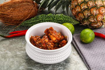 Asian cuisine - Chicken Manchurian with gravy