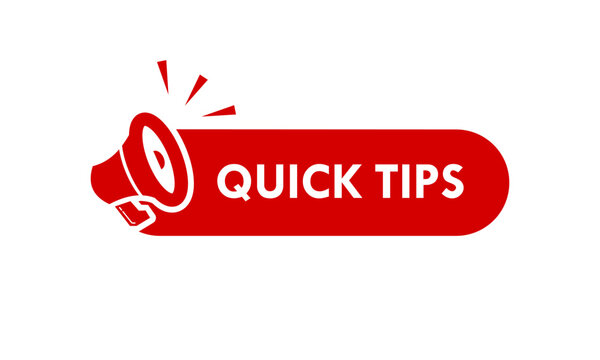 Quick tips design template illustartion
