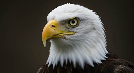 Obraz premium Bald Eagle Portrait with Closeup.