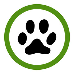 Fototapeta premium Paw Prints Icon