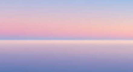 Fototapeta premium A serene gradient of pastel blue and pink, resembling a horizon.