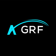GRF creative minimalist letter logo.	