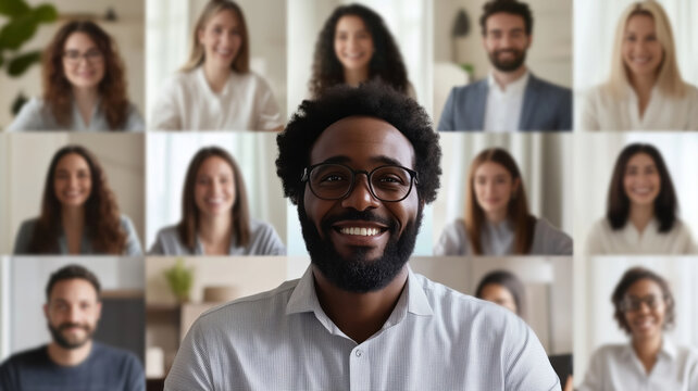 Borderless Team Dynamics - Global Video Conference Engagement | Modern Digital Collaboration in Home Office Ecosystem