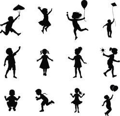 vector silhouettes of people