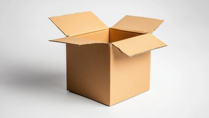 Empty Cardboard Box Opened