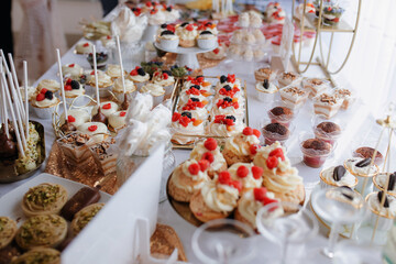 Luxurious Wedding Dessert Table – Indulgent Sweets and High-Calorie Treats