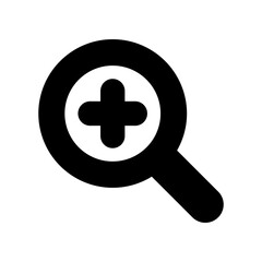 Fototapeta premium zoom in icon vector template illustration design