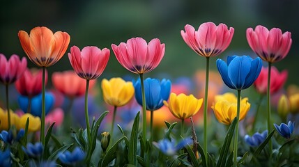 Obraz premium Vibrant Floral Field in Nature