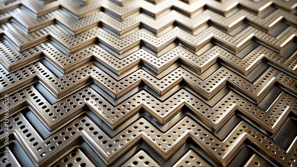 Poster Abstract Zigzag Pattern of Perforated Metallic Panels with a Three-Dimensional Effect