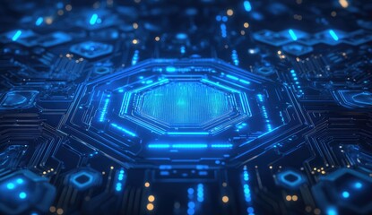 Abstract futuristic circuit board