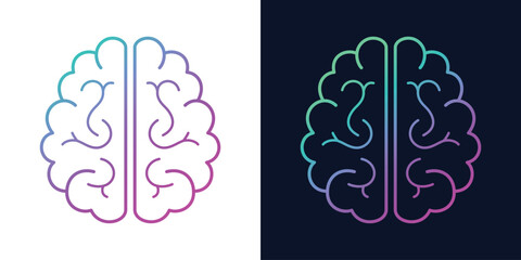 	
Artificial Intelligence AI Chip in Human Brain. Artificial Intelligence icon with Machine learning, digital skills, generative AI, AI technology, algorithm, virtual intelligence and future